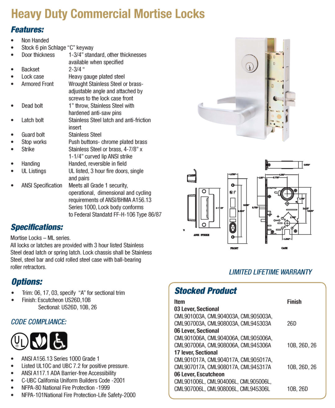 Locks Mortise Lock Doormerica Hardware
